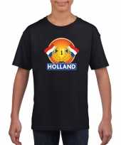 Feest zwart holland supporter kampioen shirt kinderen
