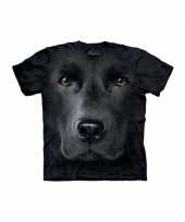 Feest zwart honden t-shirt labrador voor kinderen