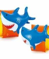 Feest zwembandjes zwemvleugels met 3d haaien print
