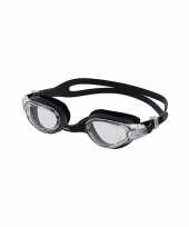Feest zwembril met uv bescherming voor volwassenen zwart