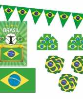 Feestartikelen brazilie versiering pakket