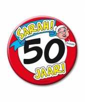 Feestartikelen xxl 50 jaar verjaardags sarah button