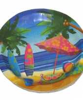 Feestborden hawaii 23 cm