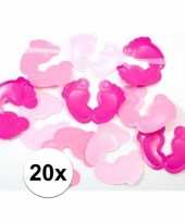 Kraamfeest confetti roze 20 stuks