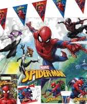 Marvel spiderman kinderfeest tafeldecoratie pakket 7 12 personen