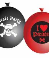 Piraten ballonnen 6 stuks
