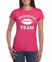 Vrijgezellenfeest team t-shirt roze dames