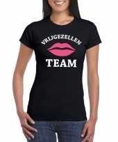 Vrijgezellenfeest team t-shirt zwart dames